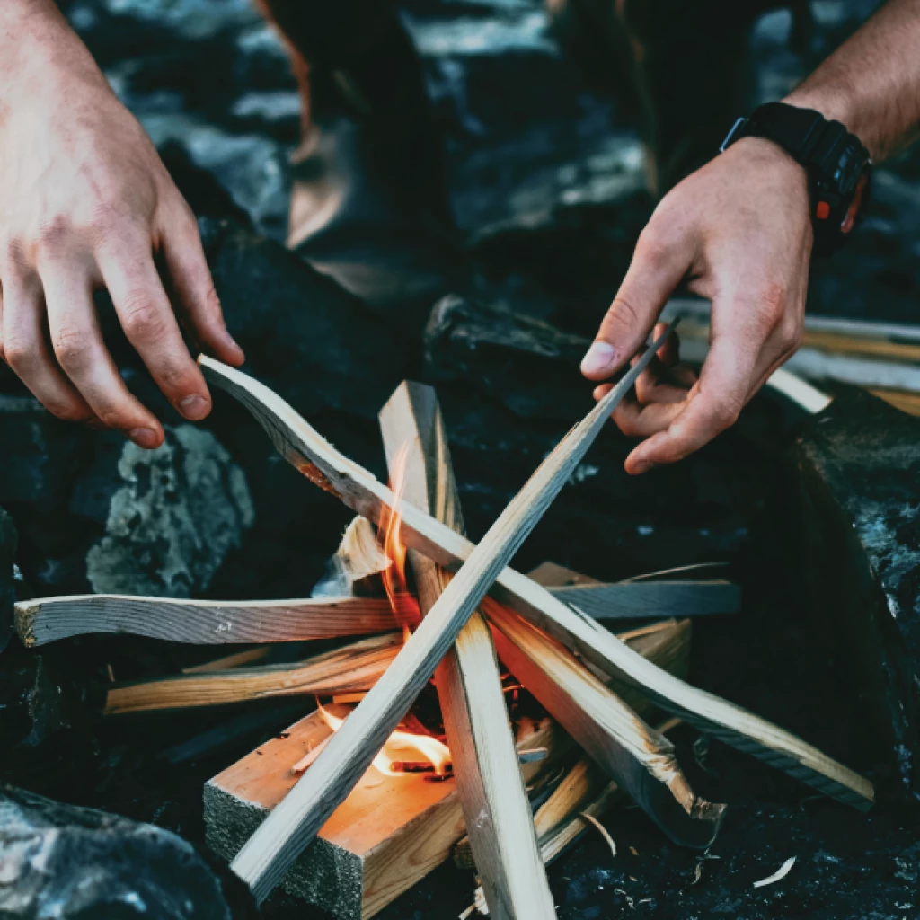 starting a fire